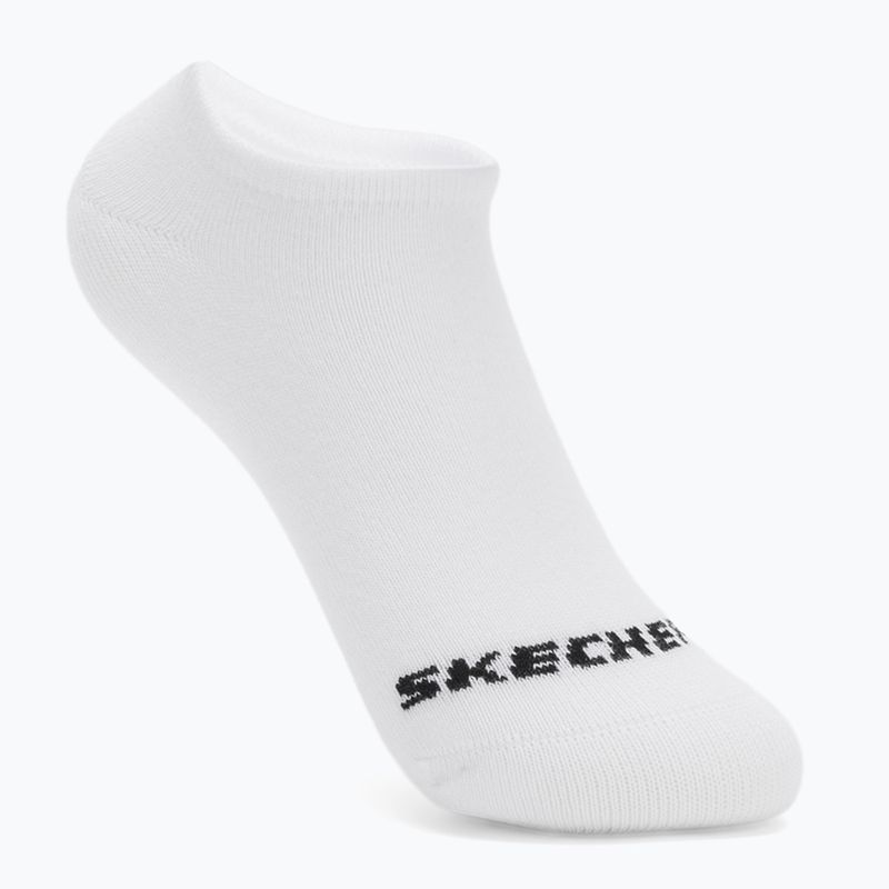 Dětské ponožky SKECHERS Non Terry No Show 3 páry white/grey 2