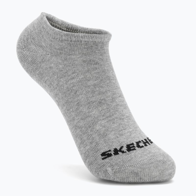 Dětské ponožky SKECHERS Non Terry No Show 3 páry white/grey 3