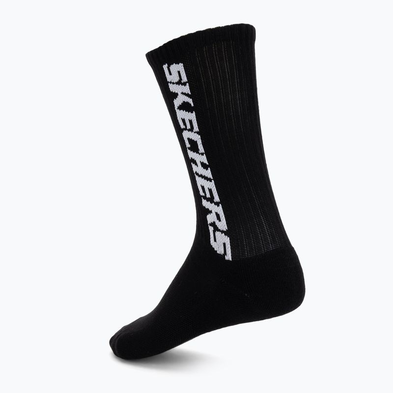 Ponožky SKECHERS Terry Crew 1/2 3 pack black 2