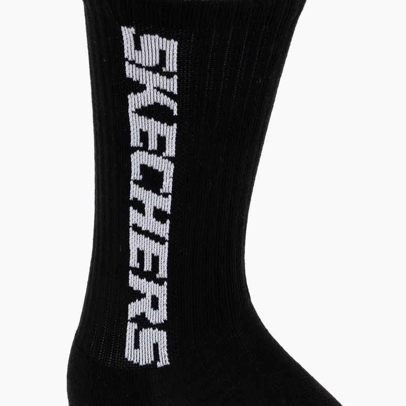 Ponožky SKECHERS Terry Crew 1/2 3 pack black 3