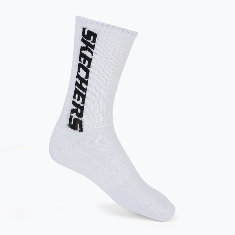 Pánské ponožky SKECHERS 1/2 Terry Crew 3 páry white/black 2