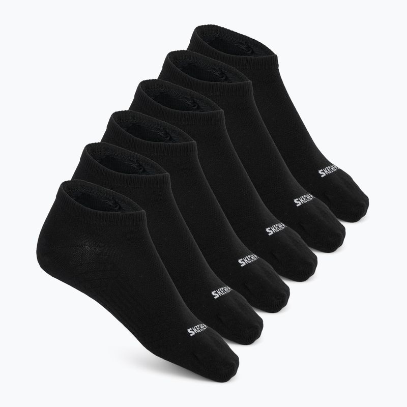 Pánské ponožky SKECHERS Non Terry Low Cut 6 párů black