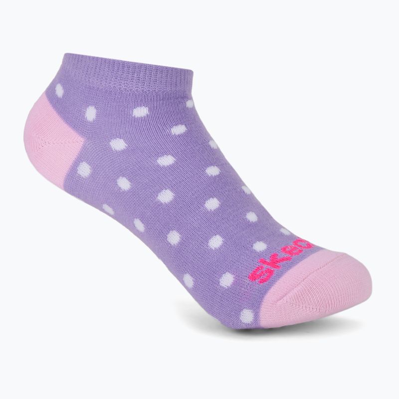 Dětské ponožky SKECHERS Non Terry Low Cut 6 párů purple 3