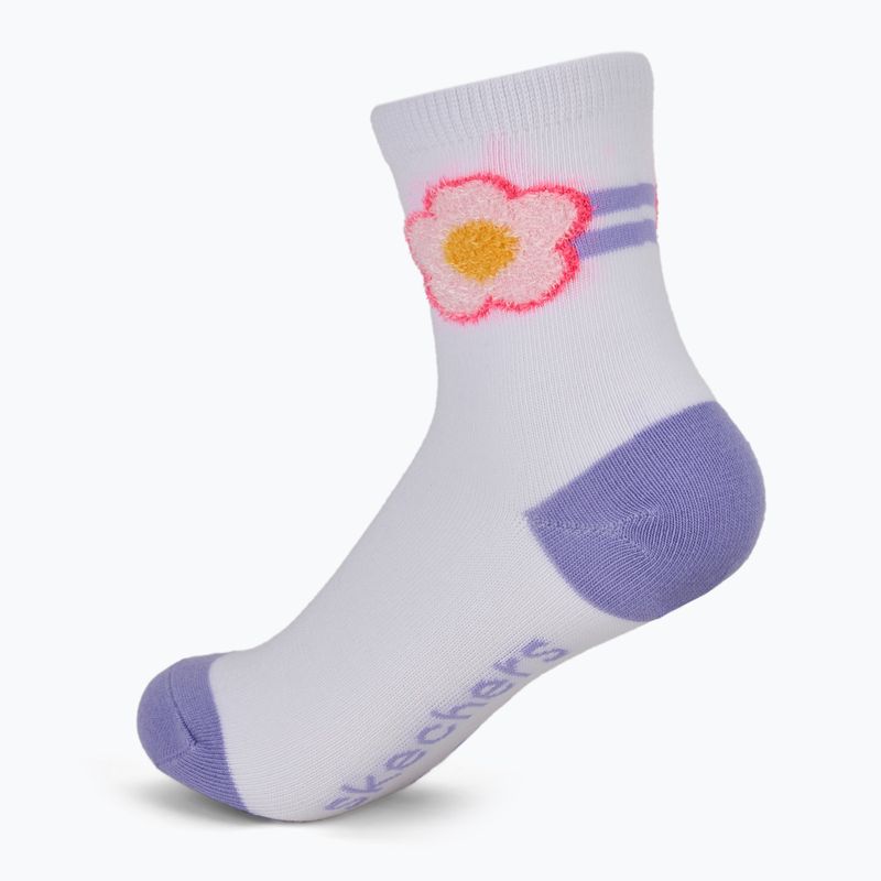 Dětské ponožky SKECHERS Non Terry Crew 3 páry purple 6