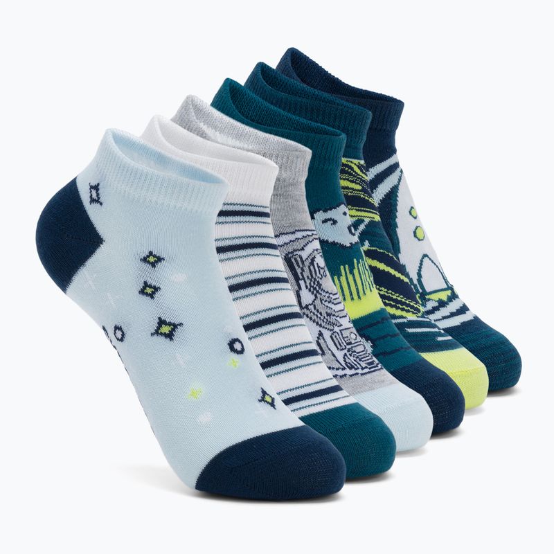 Dětské ponožky SKECHERS 1/2 Terry Low Cut 6 párů teal