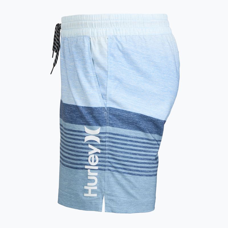 Pánské koupací šortky Hurley Epic Ombre Volley Swim Short blue/white 3