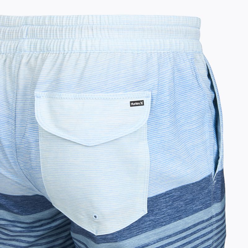 Pánské koupací šortky Hurley Epic Ombre Volley Swim Short blue/white 4