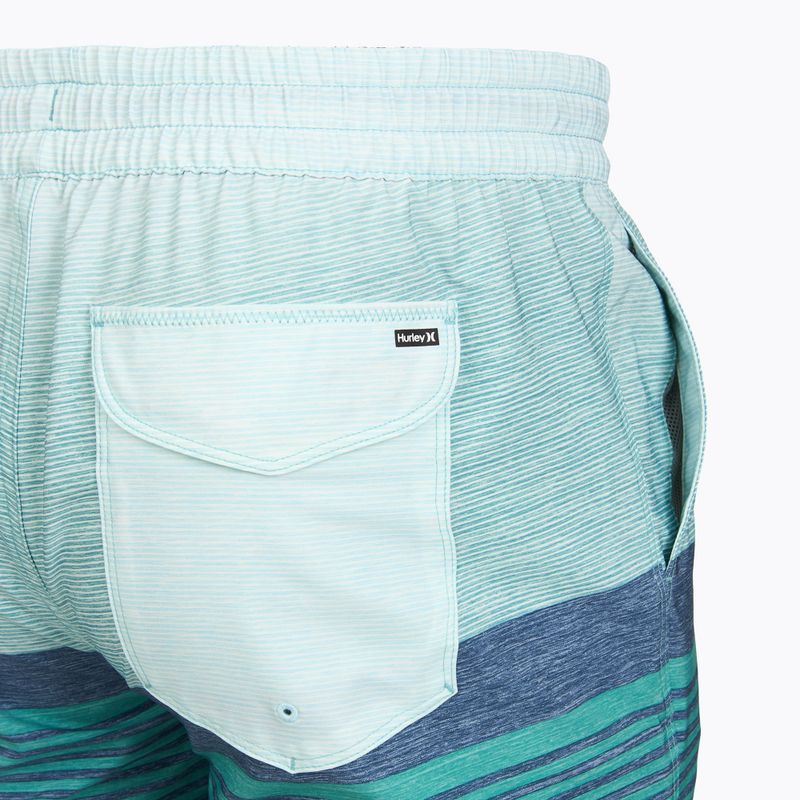 Pánské koupací šortky Hurley Epic Ombre Volley Swim Short Teal Tint 4