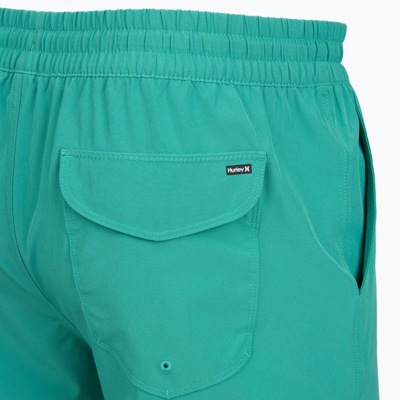 Pánské koupací šortky Hurley Crossover Volley Swim Short Teal Tint 4