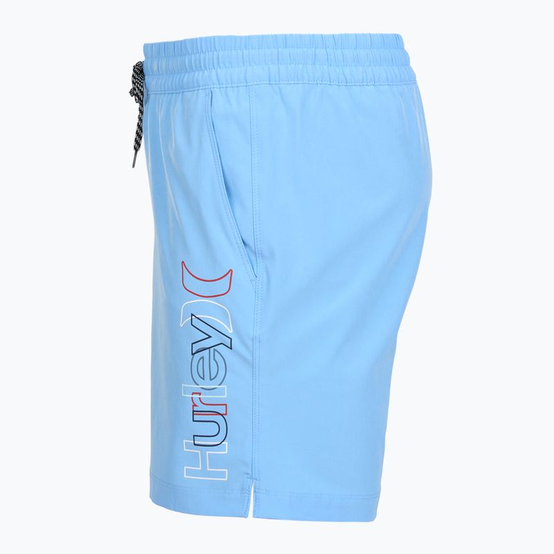 Pánské koupací šortky Hurley Crossover Volley Swim Short Photo Blue 3