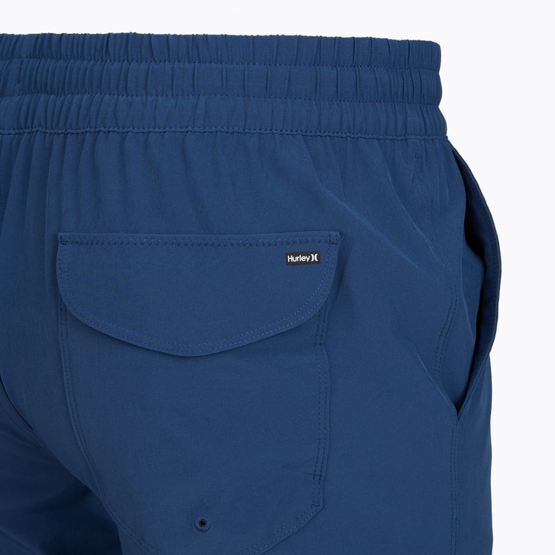 Pánské koupací šortky Hurley Crossover Volley Swim Short blue/black 4
