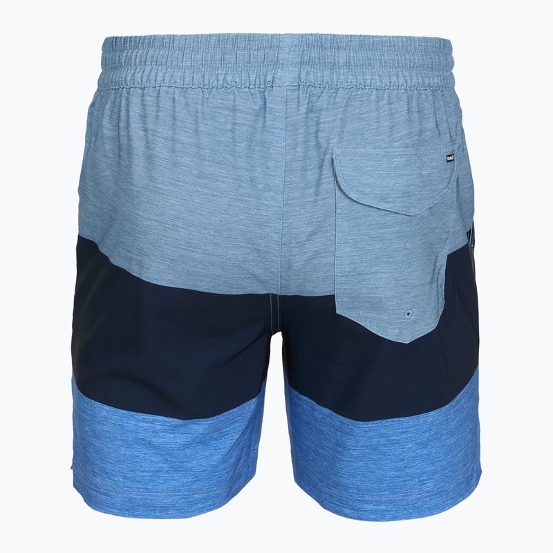 Pánské koupací šortky Hurley Color Blocked Volley Swim Short Baby Blue 2