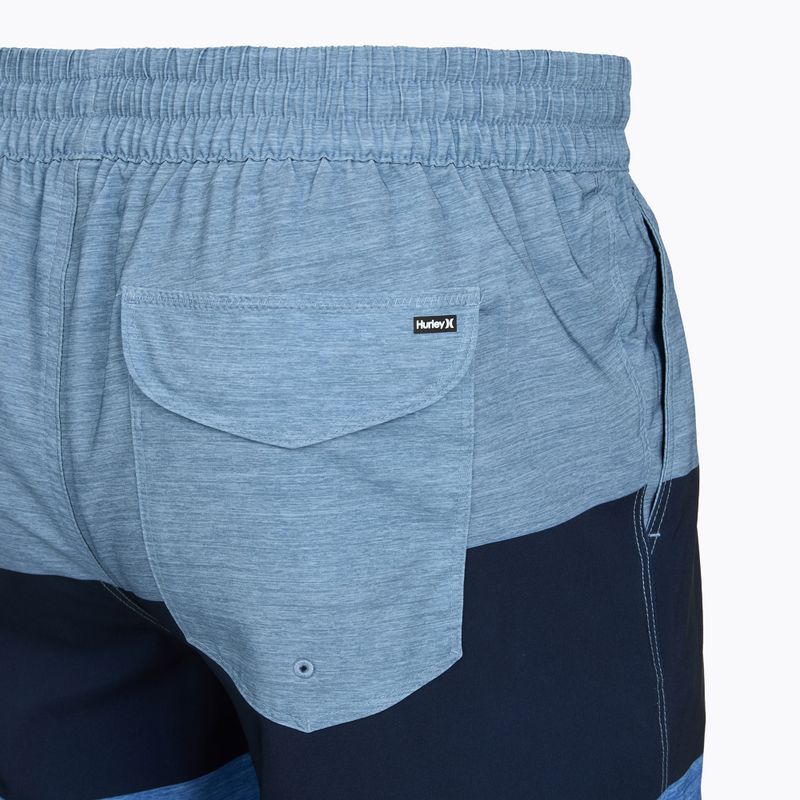 Pánské koupací šortky Hurley Color Blocked Volley Swim Short Baby Blue 4