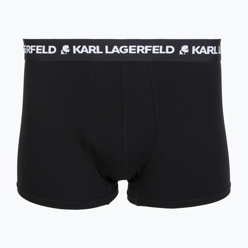 Pánské boxerky KARL LAGERFELD Logo Trunk 7 párů black 2