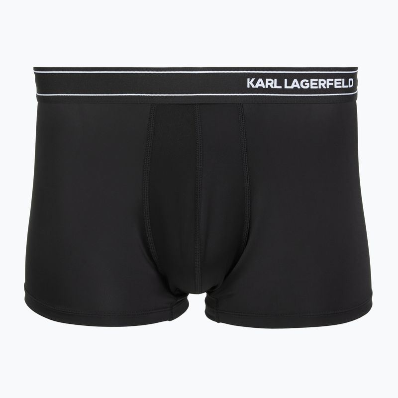 Pánské boxerky KARL LAGERFELD Stripe Logo Micro Trunk 3 páry black 2