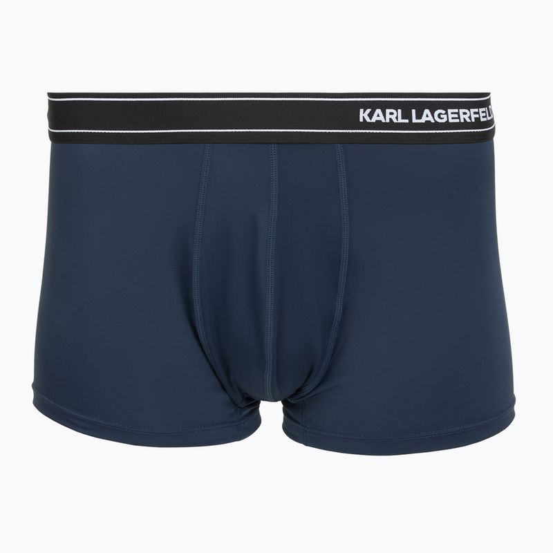 Pánské boxerky KARL LAGERFELD Stripe Logo Micro Trunk 3 páry mood indigo 2