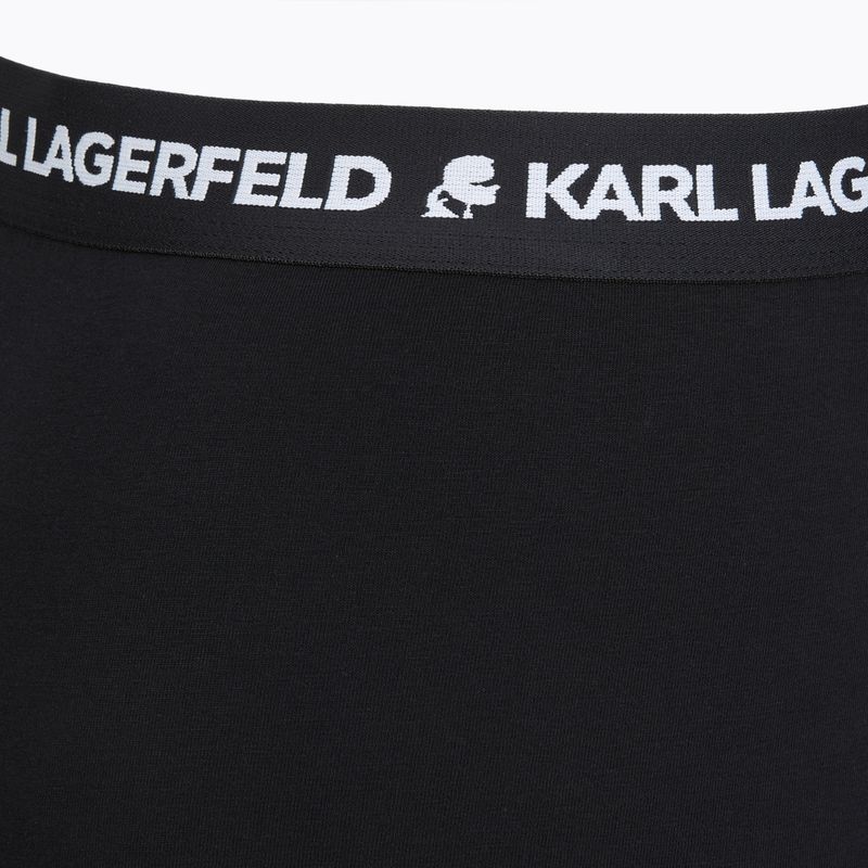 Pánské boxerky KARL LAGERFELD Logo Trunk 5 párů black 4