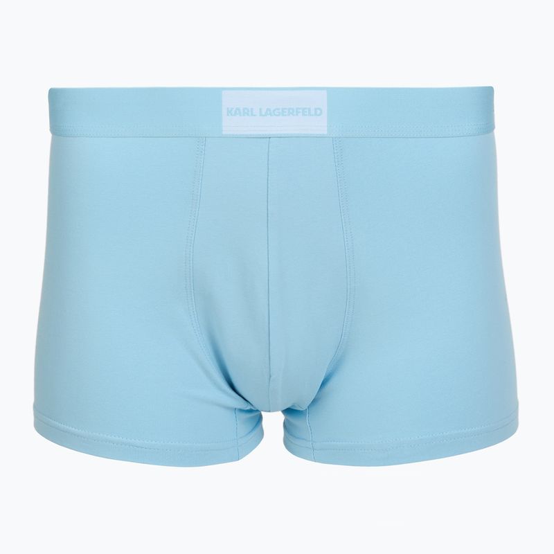 Pánské boxerky KARL LAGERFELD Essential Logo Trunk 7 párů olive/clear sky/excalibur 2