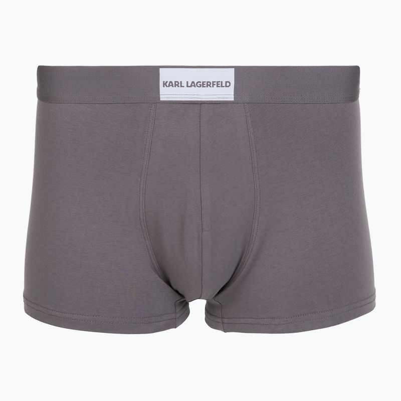 Pánské boxerky KARL LAGERFELD Essential Logo Trunk 7 párů olive/clear sky/excalibur 4