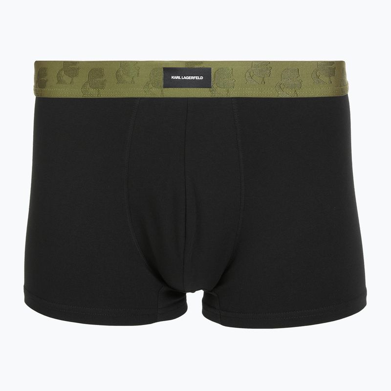 Pánské boxerky KARL LAGERFELD Kameo Logo Trunk 3 páry midnight/clear sky/olive 4