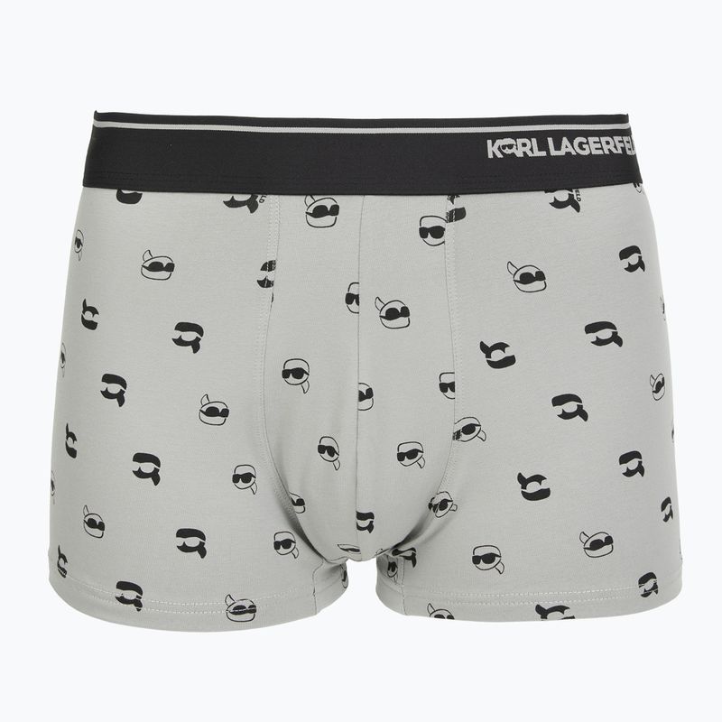 Pánské boxerky KARL LAGERFELD Ikon Aop Trunk 3 páry karl dot/ash black 2