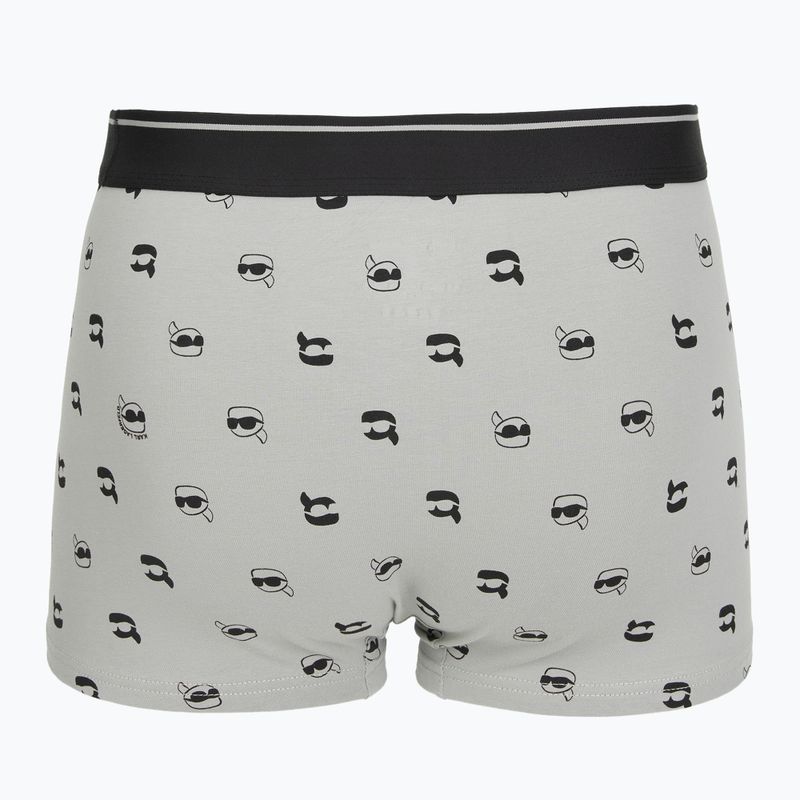 Pánské boxerky KARL LAGERFELD Ikon Aop Trunk 3 páry karl dot/ash black 5