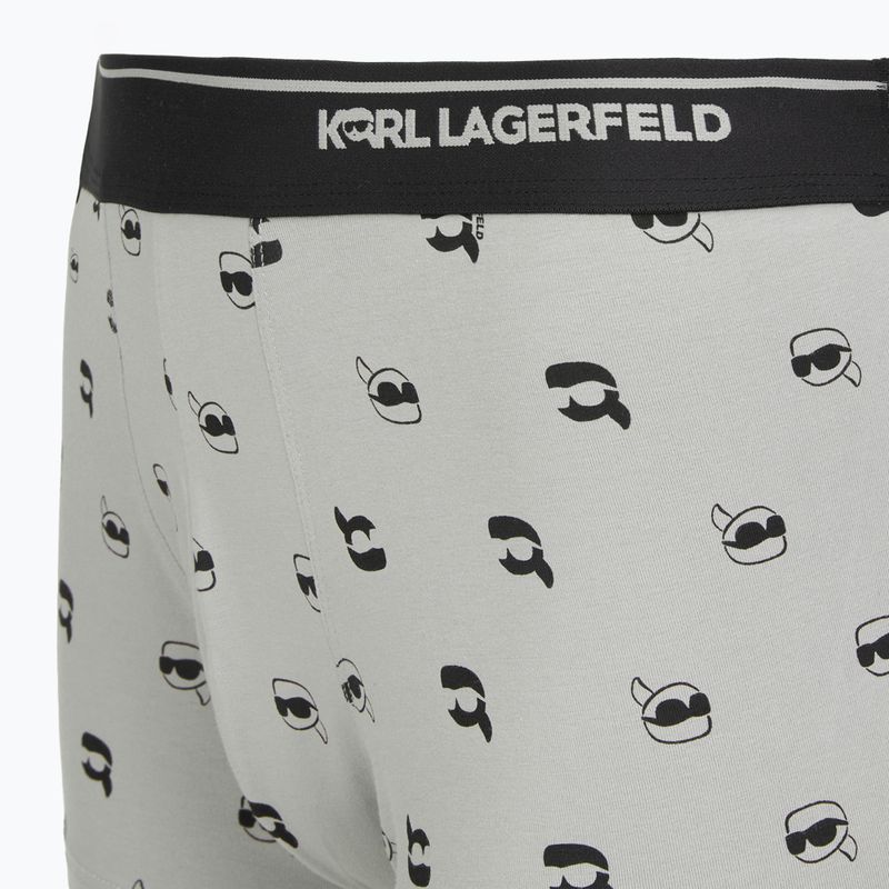 Pánské boxerky KARL LAGERFELD Ikon Aop Trunk 3 páry karl dot/ash black 6
