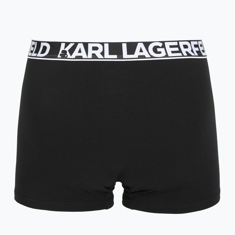 Pánské boxerky KARL LAGERFELD Bold Elastic Trunk 3 páry black 3