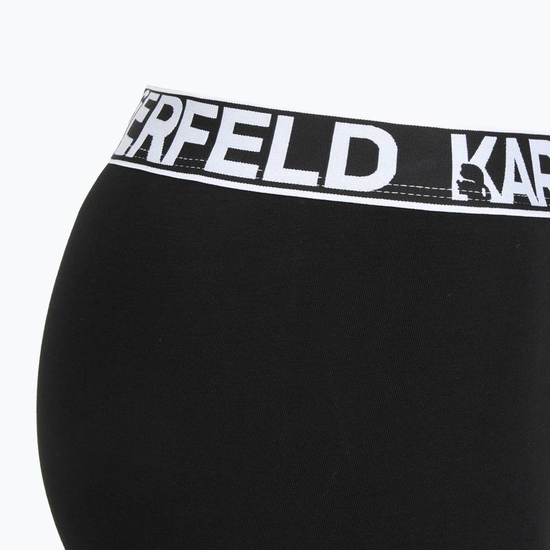 Pánské boxerky KARL LAGERFELD Bold Elastic Trunk 3 páry black 4