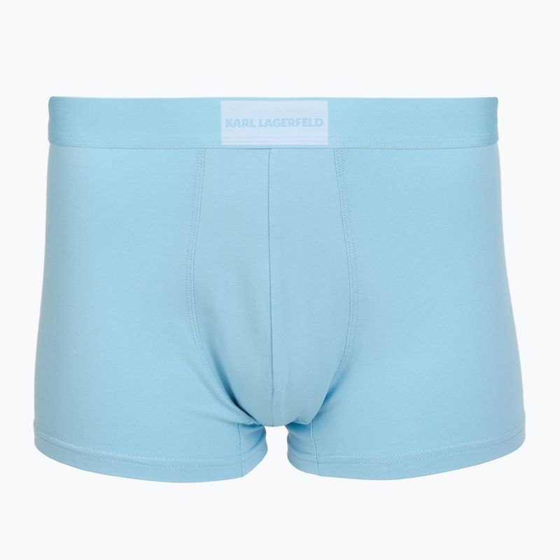 Pánské boxerky KARL LAGERFELD Essential Logo Trunk 3 páry olive/clear sky/excalibur 2