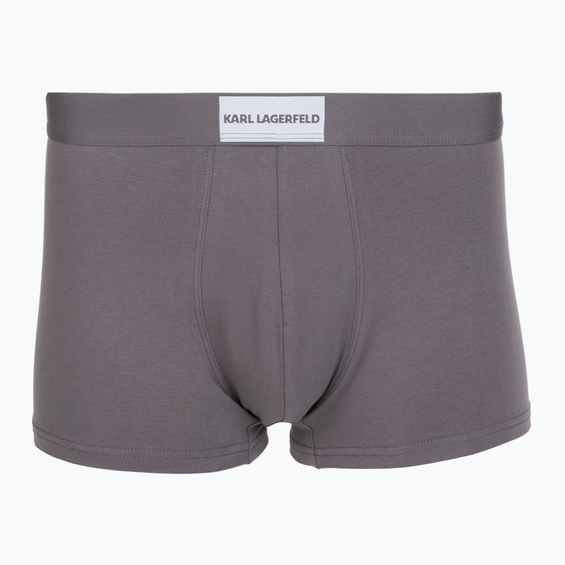 Pánské boxerky KARL LAGERFELD Essential Logo Trunk 3 páry olive/clear sky/excalibur 3