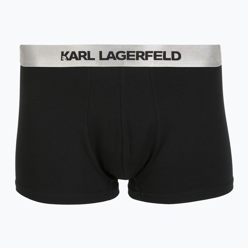 Pánské boxerky KARL LAGERFELD Elastic Trunk 3 páry dark sea/black/blue 4