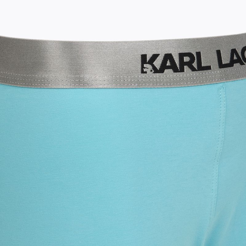 Pánské boxerky KARL LAGERFELD Elastic Trunk 3 páry dark sea/black/blue 6