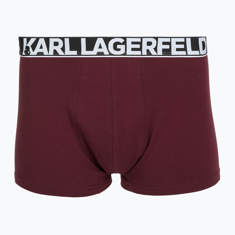 Pánské boxerky KARL LAGERFELD Bold Elastic Trunk 3 páry windsor/black/ash 3
