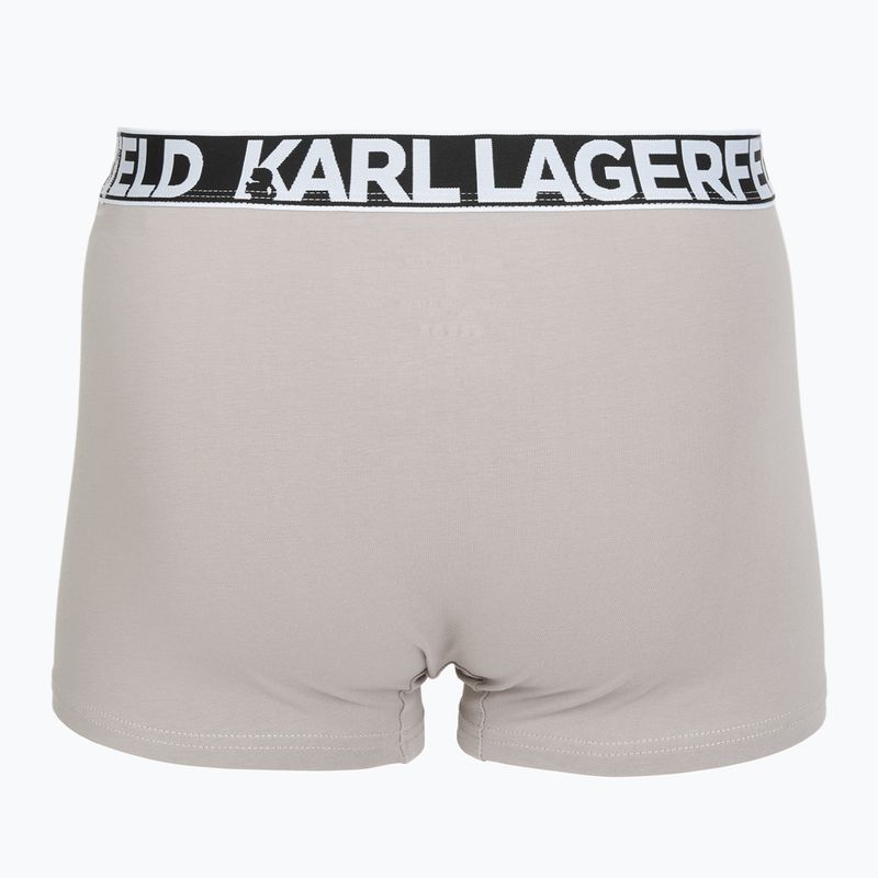 Pánské boxerky KARL LAGERFELD Bold Elastic Trunk 3 páry windsor/black/ash 5