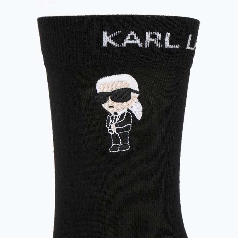 Sada pánských boxerek + ponožek KARL LAGERFELD Ikon Trunk aop karl dot black 7