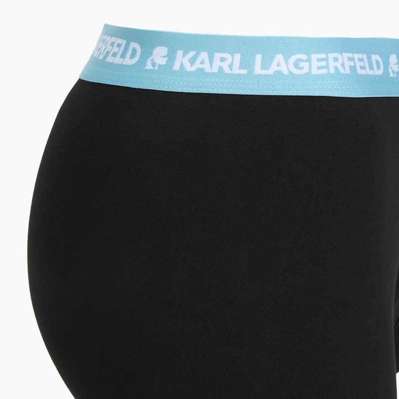 Pánské boxerky KARL LAGERFELD Logo Trunk Colorband 3 páry dark sea/indigo/blue 6