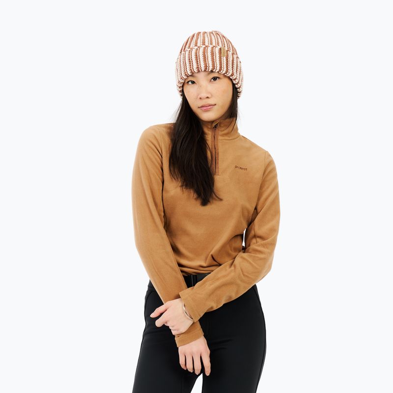 Dámská mikina Protest PRTRemutez 1/4 Zip Active teddy brown 4