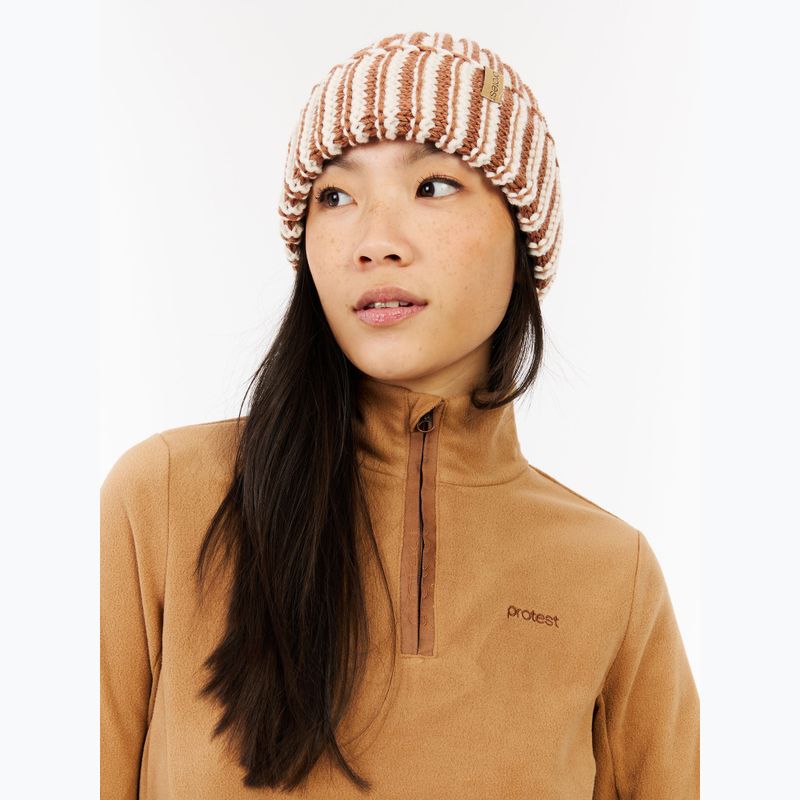 Dámská mikina Protest PRTRemutez 1/4 Zip Active teddy brown 7