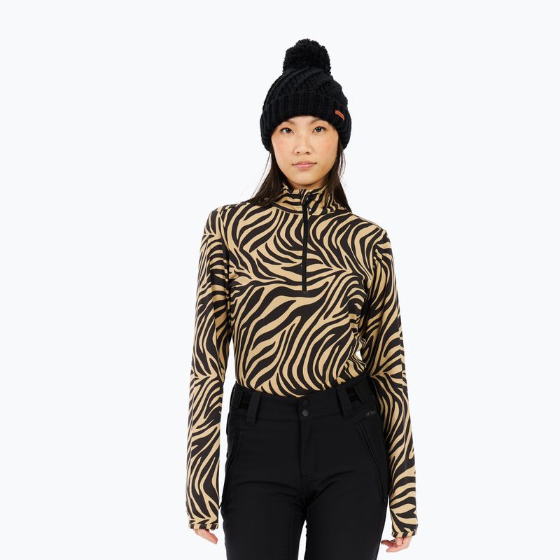 Dámská mikina Protest PRTEsher 1/4 Zip Active bamboo beige 4