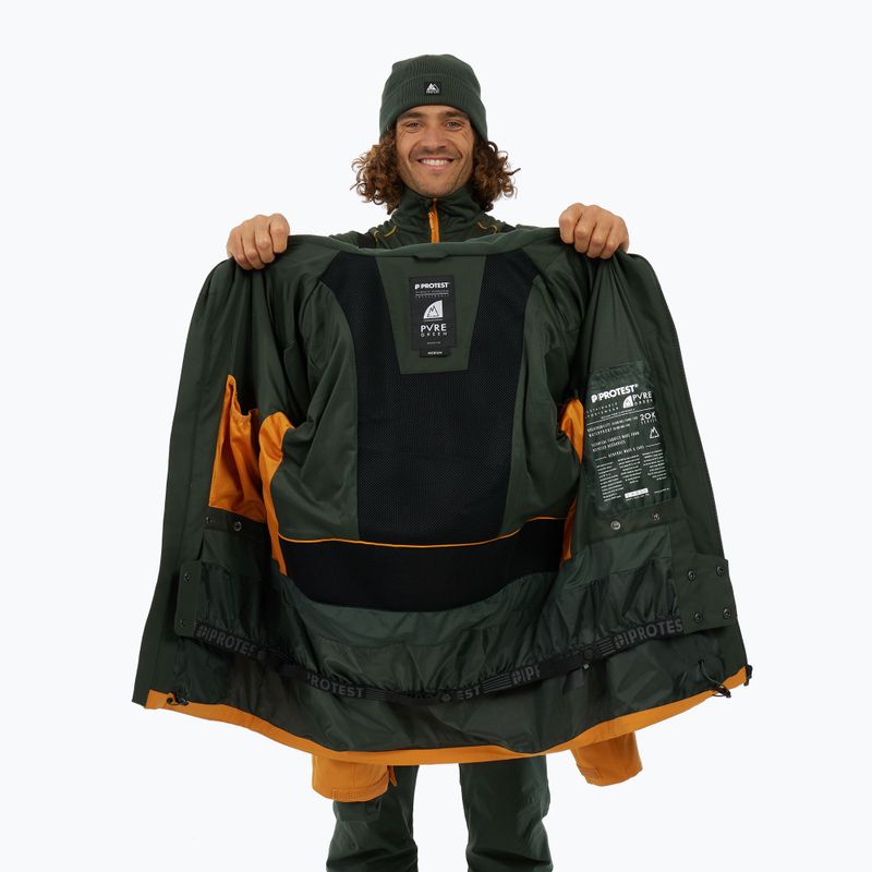 Pánská snowboardová bunda Protest PRTZoot caramel yellow 8