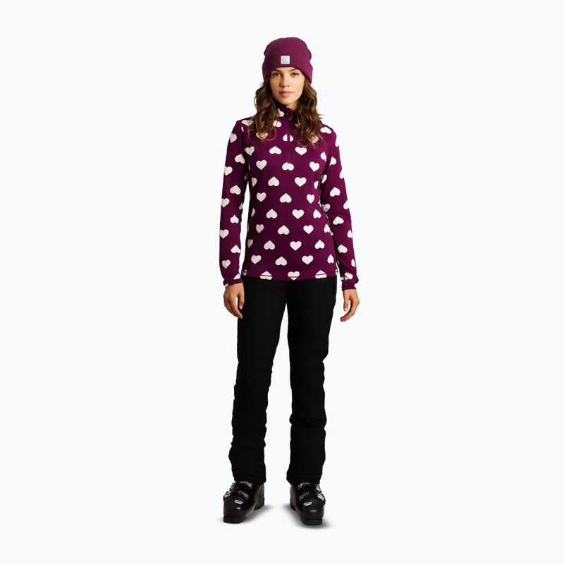Dámská fleecová mikina Protest PRTSwana 1/4 Zip Active current purple 2
