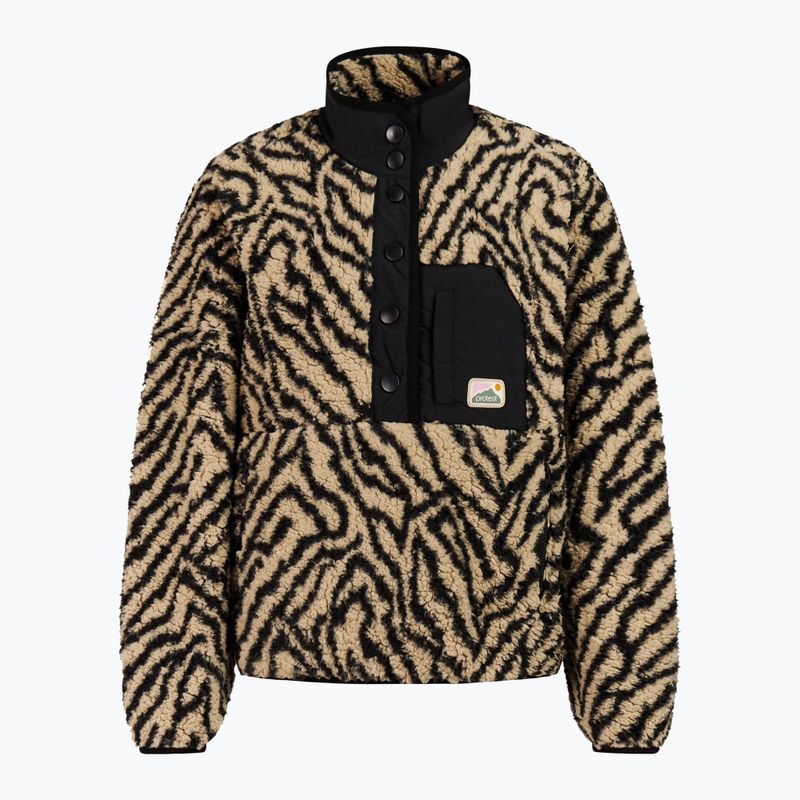 Dámská fleecová mikina Protest PRTJosey 1/4 Button bamboobeige 6