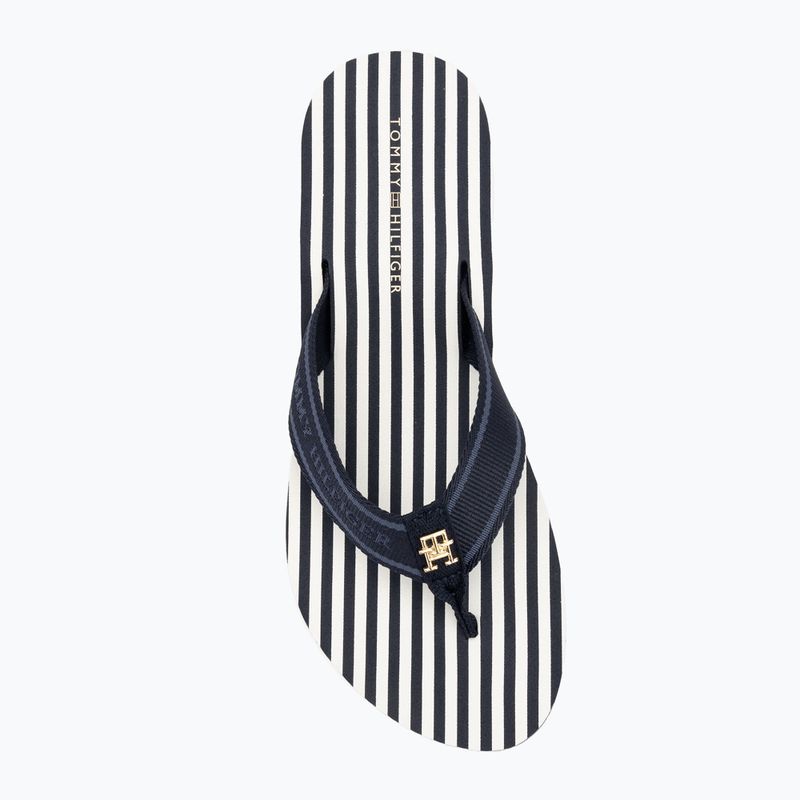 Dámské žabky Tommy Hilfiger Stripes Beach Sandal space blue 5