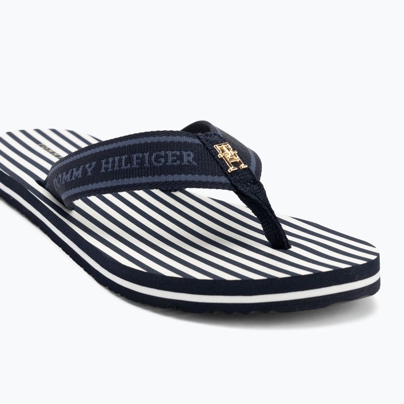 Dámské žabky Tommy Hilfiger Stripes Beach Sandal space blue 7