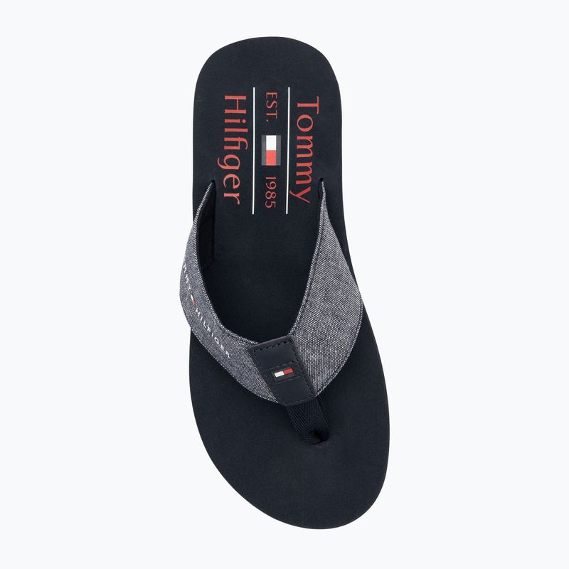 Pánské žabky  Tommy Hilfiger Chambray Beach Sandal desert sky 5