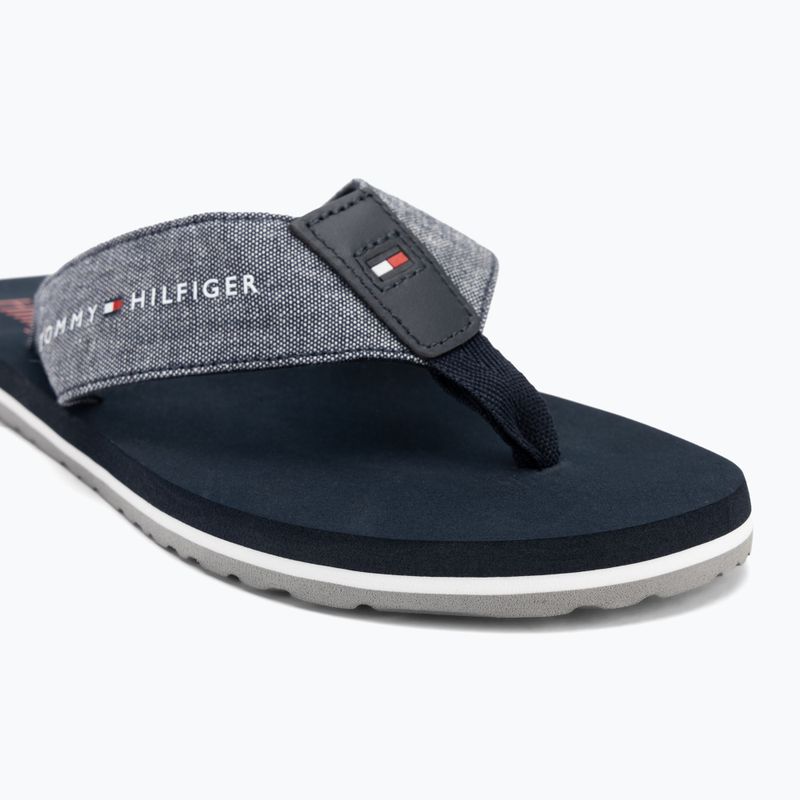 Pánské žabky  Tommy Hilfiger Chambray Beach Sandal desert sky 7