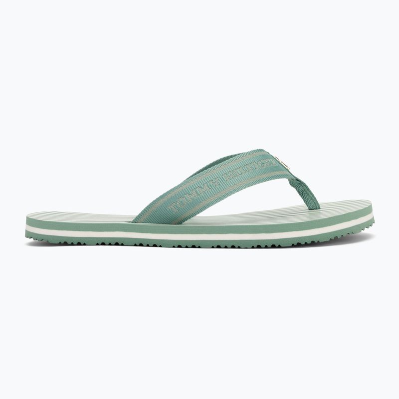 Dámské žabky Tommy Hilfiger Stripes Beach Sandal charming green 2