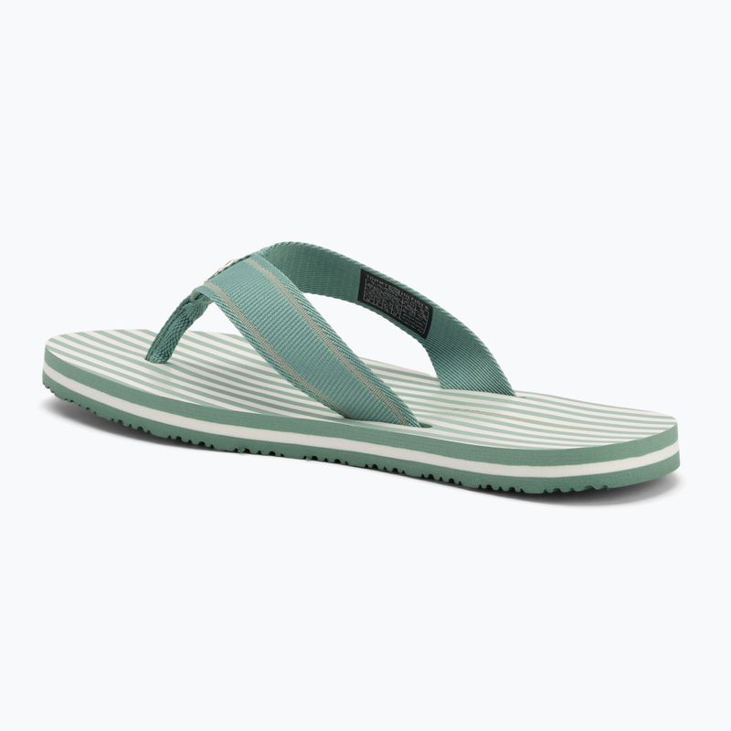Dámské žabky Tommy Hilfiger Stripes Beach Sandal charming green 3