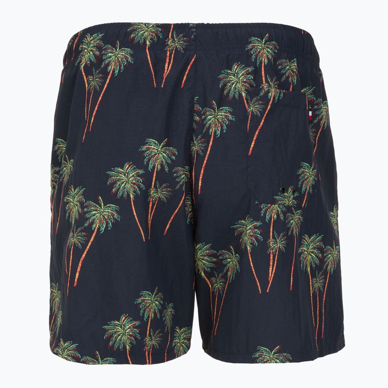 Pánské plavecké šortky Tommy Hilfiger Medium Drawstring Print palm tropic aop desert sky 2